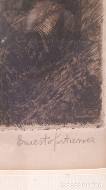 Arte: Grabado de castillo, Ernesto Guti&eacute;rrez 1932 - Foto 7