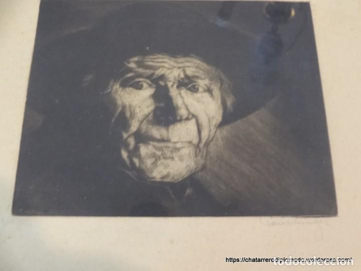 Arte: Grabado al aguafuerte, retrato. REF-6478 - Foto 3
