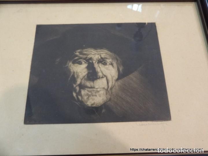 Arte: Grabado al aguafuerte, retrato. REF-6478 - Foto 4