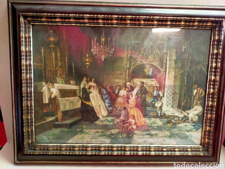 Art: LITOGRAFIA? SOBRE OBRA DE PEYRO, COLECCION LAS BARRACAS, VIUDA DE VILLENA E HIJOS. ENMARCADO