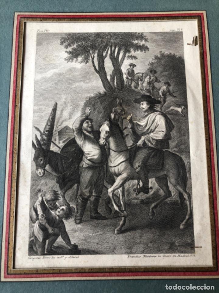 Arte: Grabado del Quijote S.XVIII - Foto 2