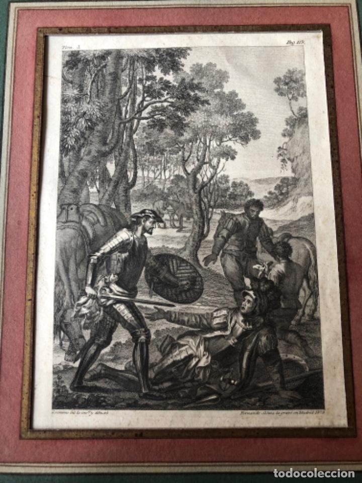 Arte: Grabado del Quijote S.XVIII - Foto 2
