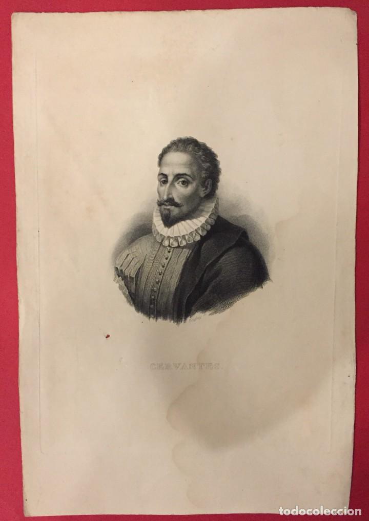Arte: GRABADO DE CERVANTES, GEOFFROY - Foto 1