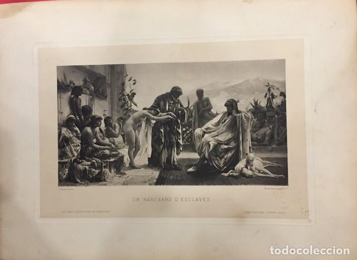 Arte: FOTOGRABADO-GRAVURE DE GOUPIL, MARCHAND D'ESCLAVES, ESCLAVOS, SIGL. XIX