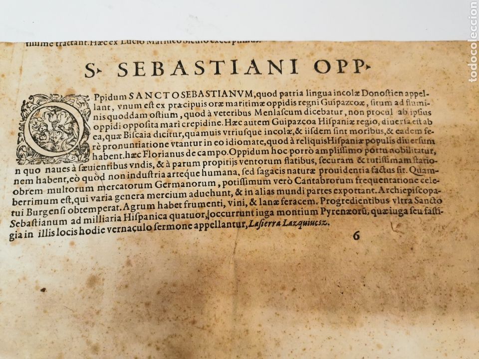 Arte: San Sebasti&aacute;n grabado de Braun & Hogenberg - Foto 6