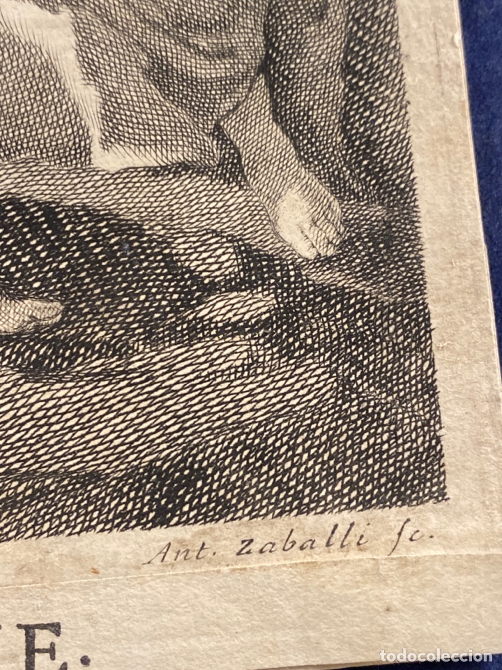 Arte: Grabado a buril Frontispicio aleg&oacute;rico para el Tomo X - Foto 2