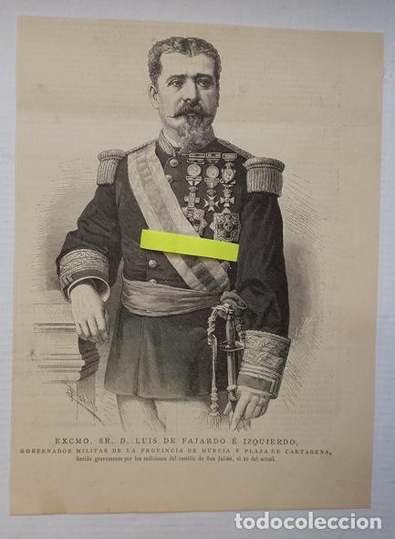 Kunst: D. LUIS DE FAJARDO E IZQUIERDO. GOBERNADOR MILITAR DE LA PROVINCIA DE MURCIA Y PLAZA DE CARTAGENA.