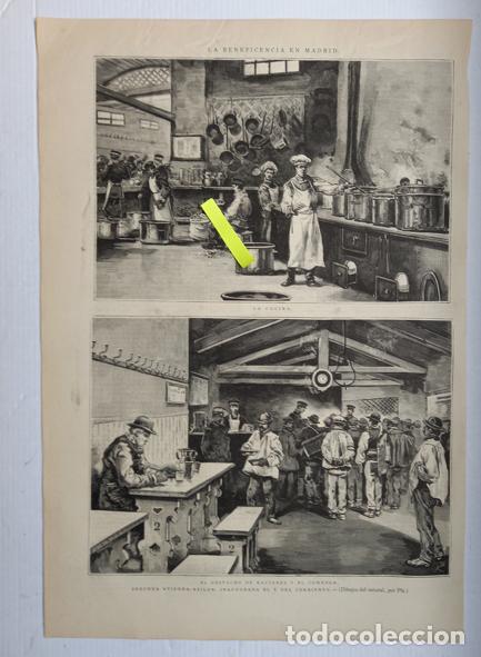 Art: LA BENEFICIENCIA EN MADRID. LA COCINA Y EL DESPACHO DE RACIONES Y EL COMEDOR.