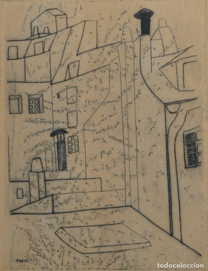 Arte: Grabado Calle Paris - Foto 1