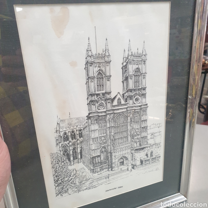Arte: Antiguo grabado Ingles - Foto 2