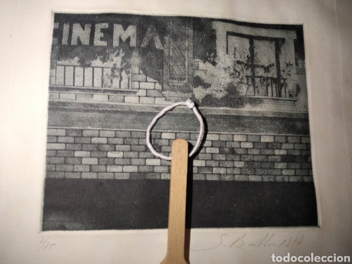 Arte: GRABADO CINEMA S&Aacute;NCHEZ BAILLO 1977 - Foto 1
