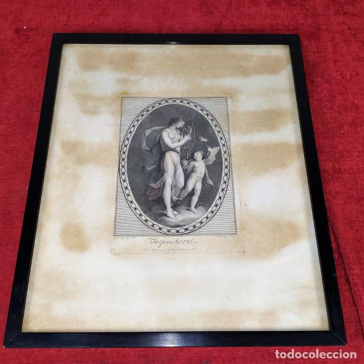 Arte: TERPSICHORE. FRANCESCO BARTOLOZZI. GRABADO. INGLATERRA. 1799. - Foto 28