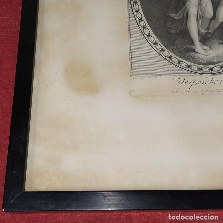 Arte: TERPSICHORE. FRANCESCO BARTOLOZZI. GRABADO. INGLATERRA. 1799. - Foto 32