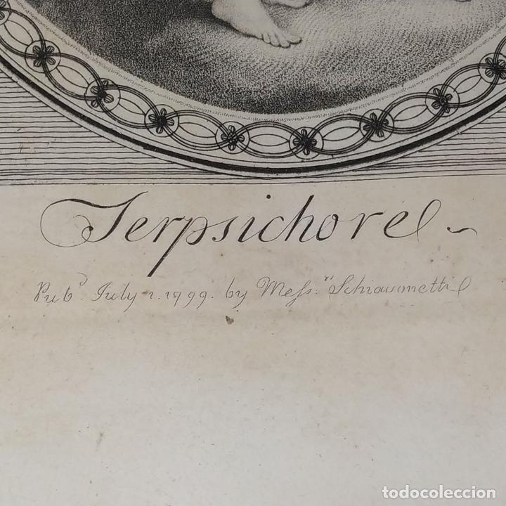 Arte: TERPSICHORE. FRANCESCO BARTOLOZZI. GRABADO. INGLATERRA. 1799. - Foto 36