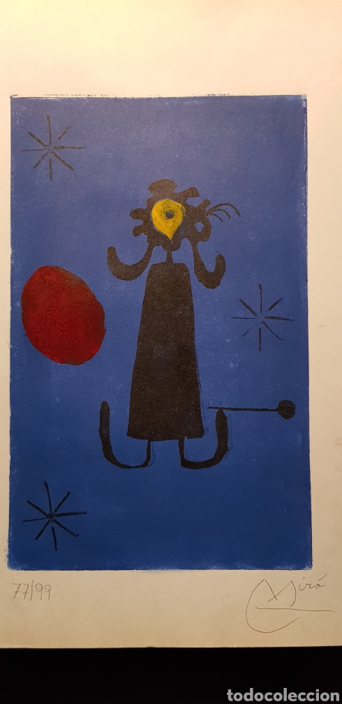 Arte: Firmado y numerado MIRO. - Foto 2