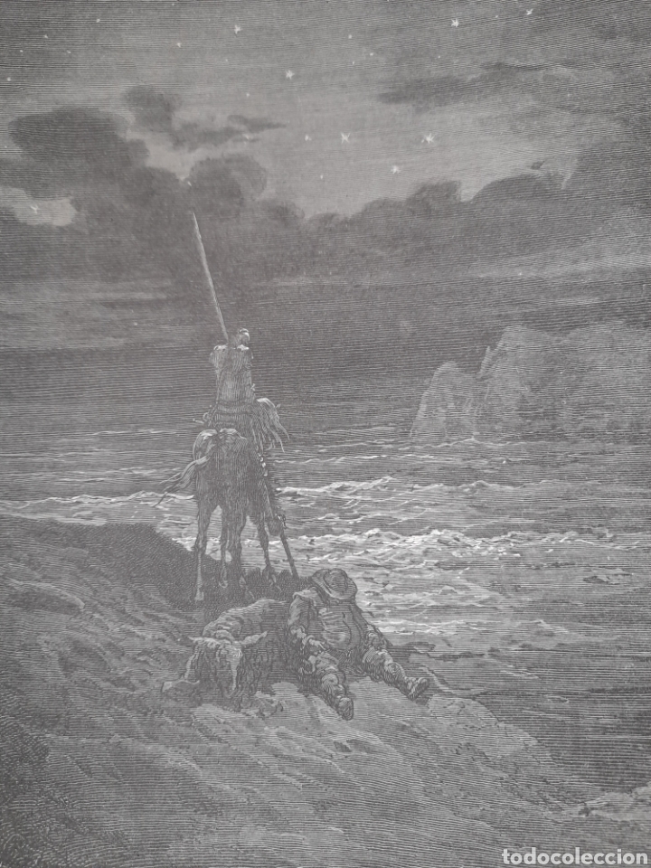 Arte: Antiguo grabado de Don Quijote, Imp, Ram&iacute;rez - Foto 3
