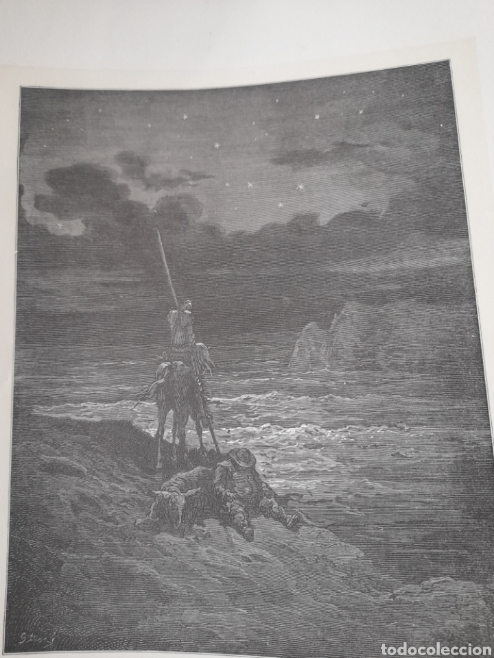 Arte: Antiguo grabado de Don Quijote, Imp, Ram&iacute;rez - Foto 4