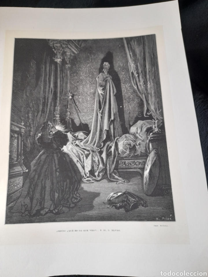 Arte: Antiguo grabado de Don Quijote - Foto 1