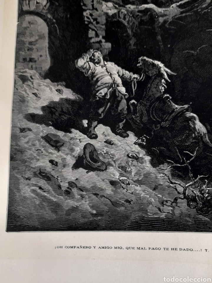 Arte: Antiguo grabado de Sancho Panza - Foto 4