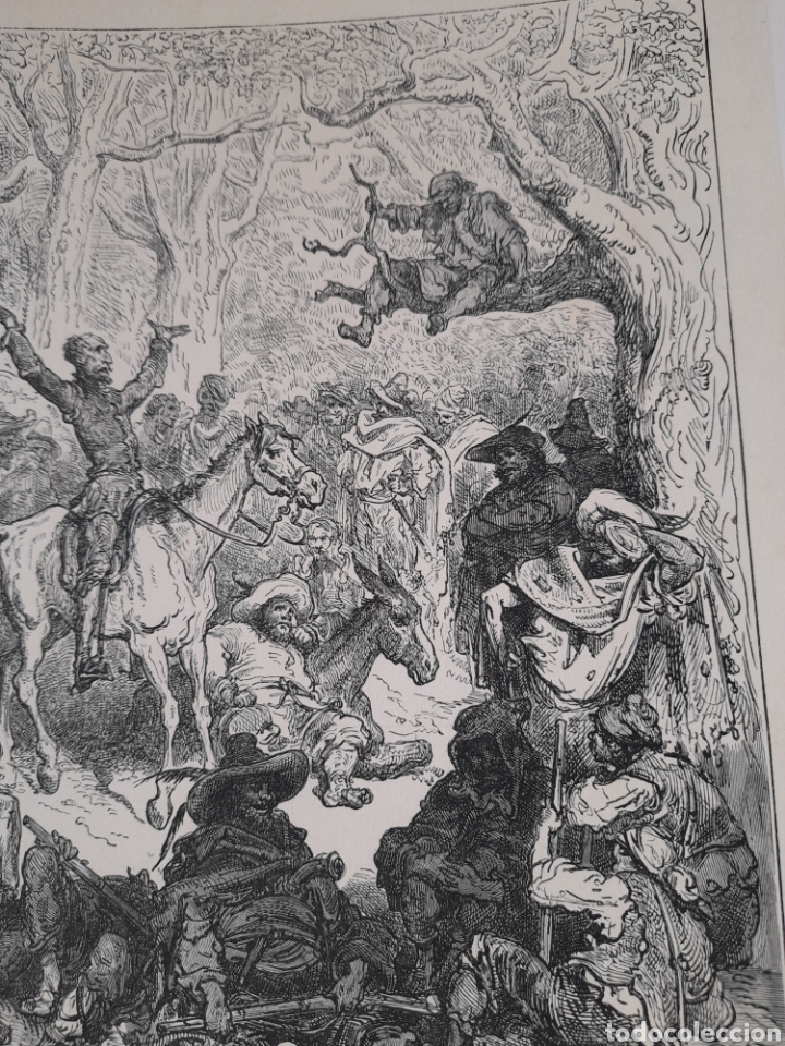 Arte: Antiguo grabado de Don Quijote - Foto 3