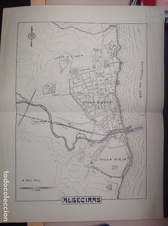 Arte: An&oacute;nimo. Plano de Algeciras. - Foto 1