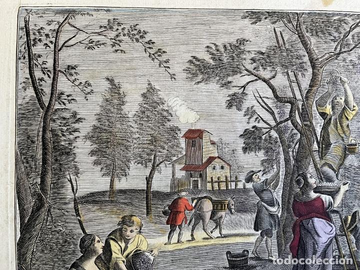 Arte: Alegor&iacute;a del mes de Setiembre, hacia 1790. An&oacute;nimo - Foto 4