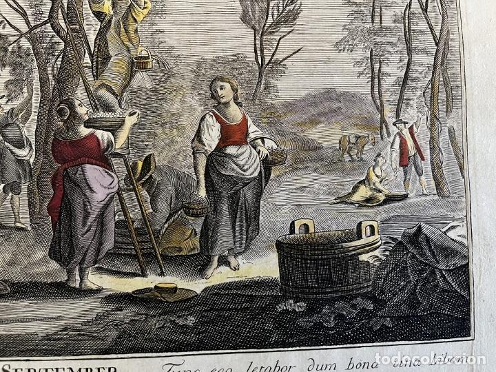 Arte: Alegor&iacute;a del mes de Setiembre, hacia 1790. An&oacute;nimo - Foto 6