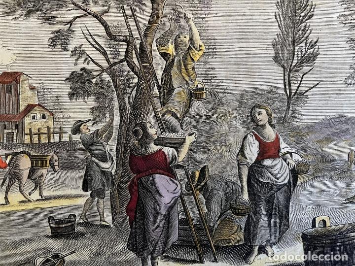 Arte: Alegor&iacute;a del mes de Setiembre, hacia 1790. An&oacute;nimo - Foto 9