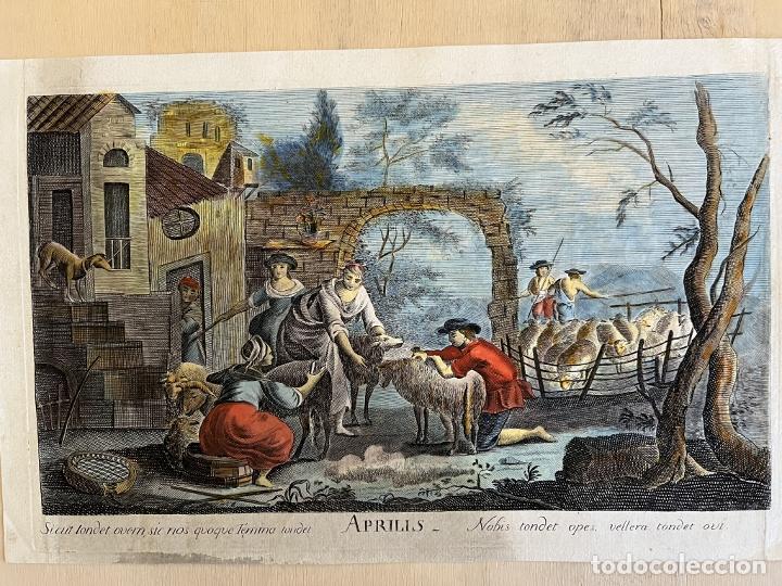 Arte: Alegor&iacute;a del mes de Abril, hacia 1790. An&oacute;nimo - Foto 3