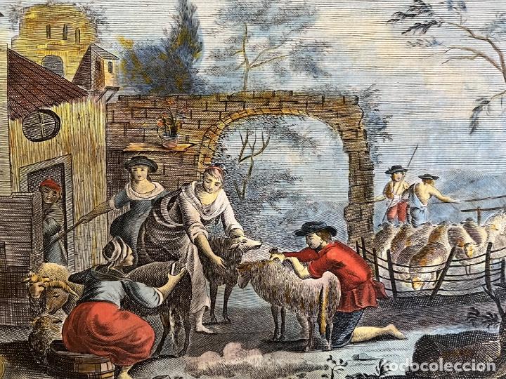 Arte: Alegor&iacute;a del mes de Abril, hacia 1790. An&oacute;nimo - Foto 4