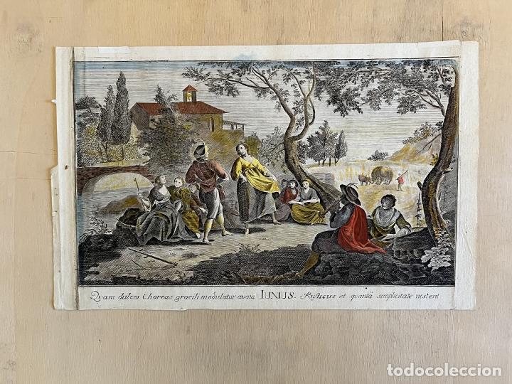 Arte: Alegor&iacute;a del mes de Junio, hacia 1790. An&oacute;nimo - Foto 3