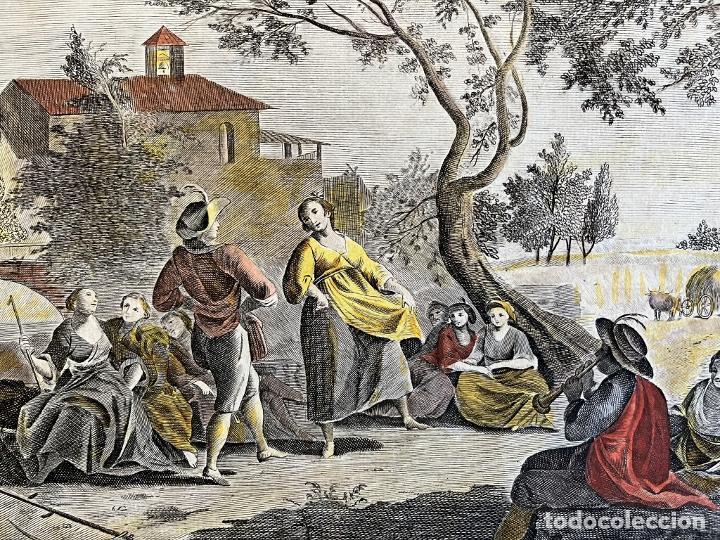 Arte: Alegor&iacute;a del mes de Junio, hacia 1790. An&oacute;nimo - Foto 5
