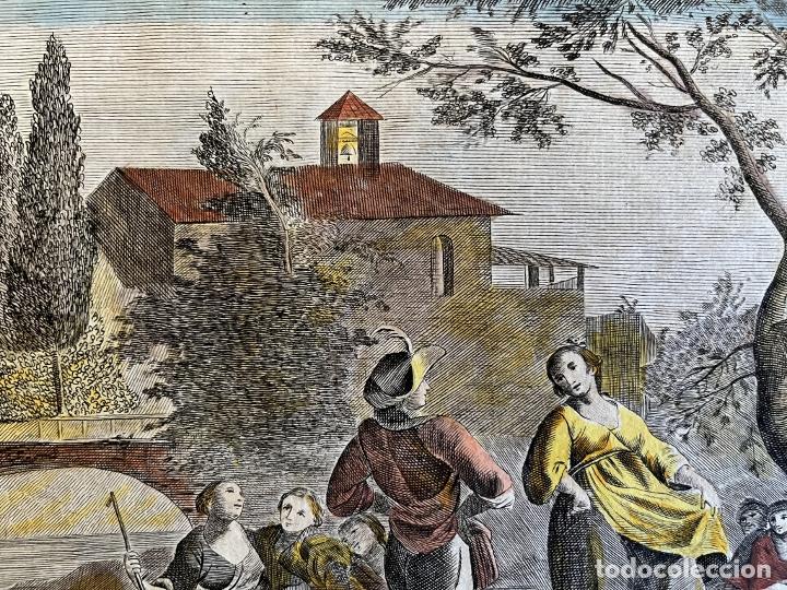 Arte: Alegor&iacute;a del mes de Junio, hacia 1790. An&oacute;nimo - Foto 14