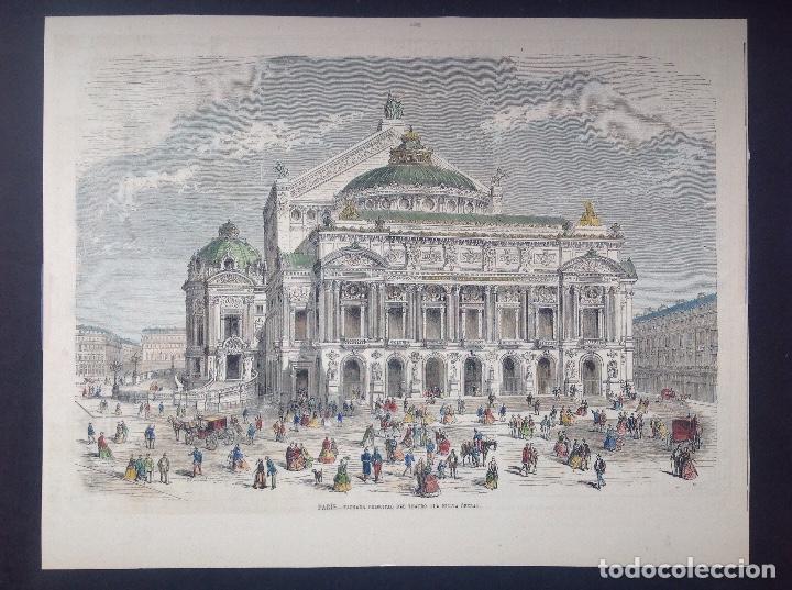 Arte: An&oacute;nimo. Paris. Fachada de la Opera. - Foto 1