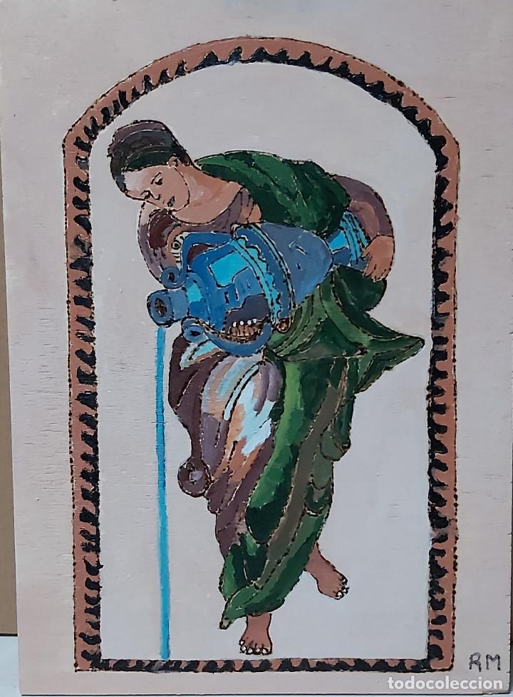 Arte: Electrona. Pirograbado - Foto 1
