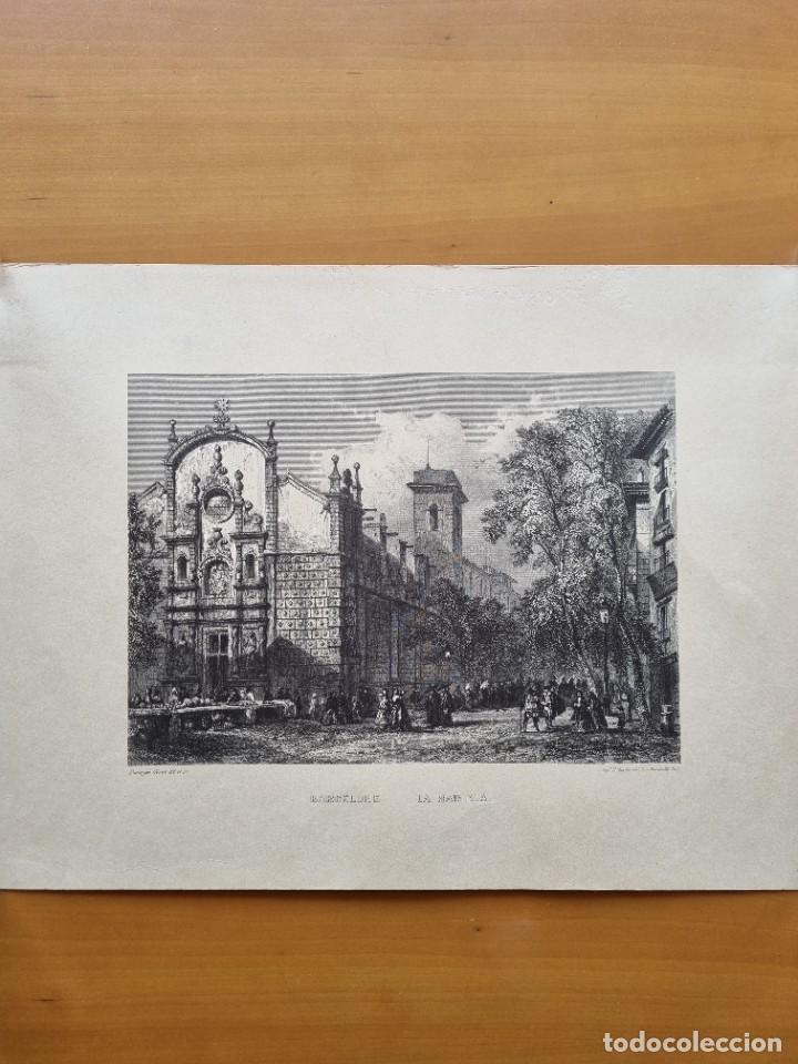 Arte: &rdquo;BARCELONA LA RAMBLA&rdquo; Grabado - Foto 1