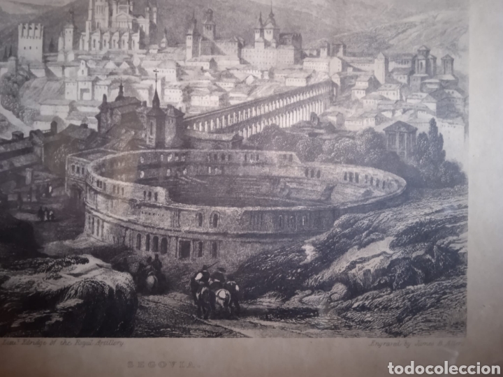 Arte: Grabado antiguo Segovia - Foto 2
