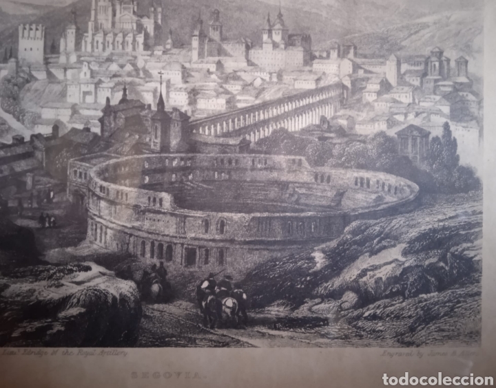 Arte: Grabado antiguo Segovia - Foto 3
