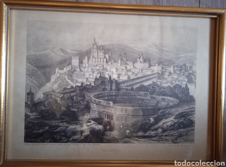 Arte: Grabado antiguo Segovia - Foto 4