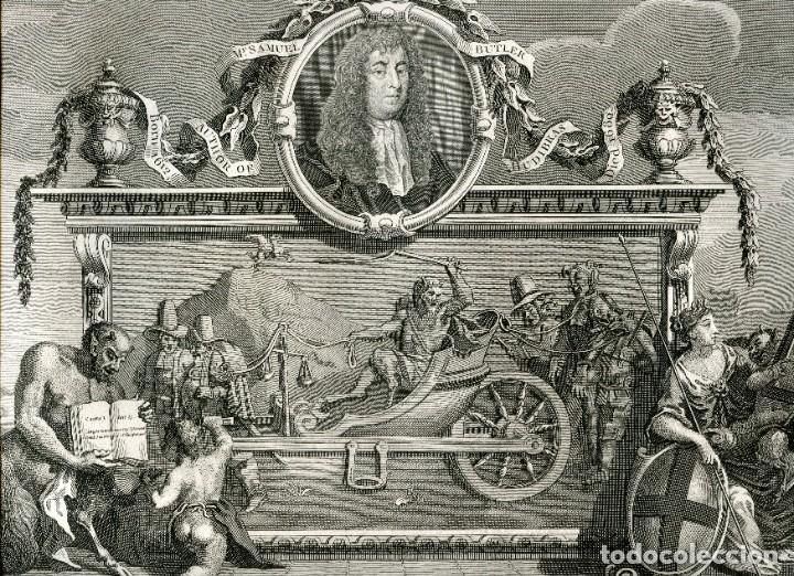 Arte: Hudibras, frontispicio y Sr. Hudibras - Thomas Cook seg&uacute;n Hogarth - Foto 2