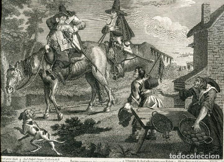 Arte: Hudibras, frontispicio y Sr. Hudibras - Thomas Cook seg&uacute;n Hogarth - Foto 3