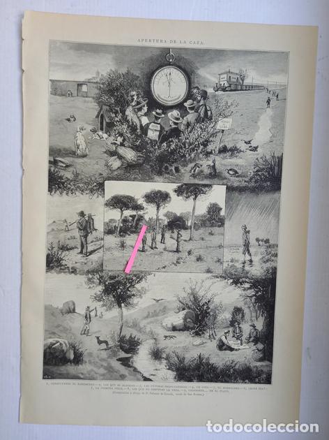 Kunst: APERTURA DE LA CAZA. DIBUJOS DE BALTASAR DE LOSADA.