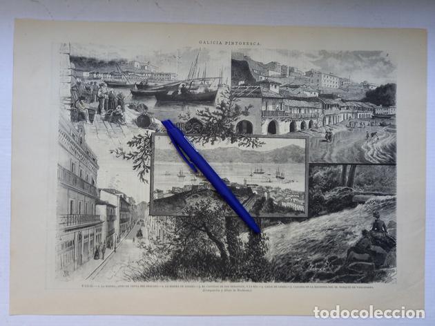 Art: GALICIA PINTORESCA. VIGO. COMPOSICI&Oacute;N Y DIBUJOS DE RIUDAVETS.