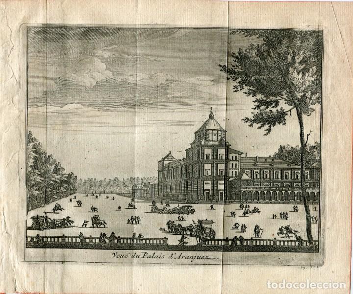 Arte: Palacio Real de Aranjuez - Grabado original de Van der Aa - 1715 - Foto 1