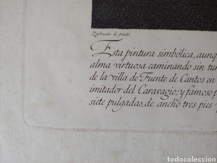 Arte: Francisco de Zurbar&aacute;n. Grabado de 1794. - Foto 12