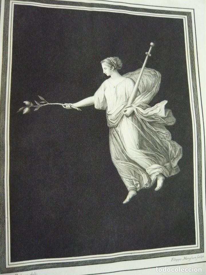 Arte: GRABADO ANTIGUO BACCANTE DELL ERCOLANO - Foto 1