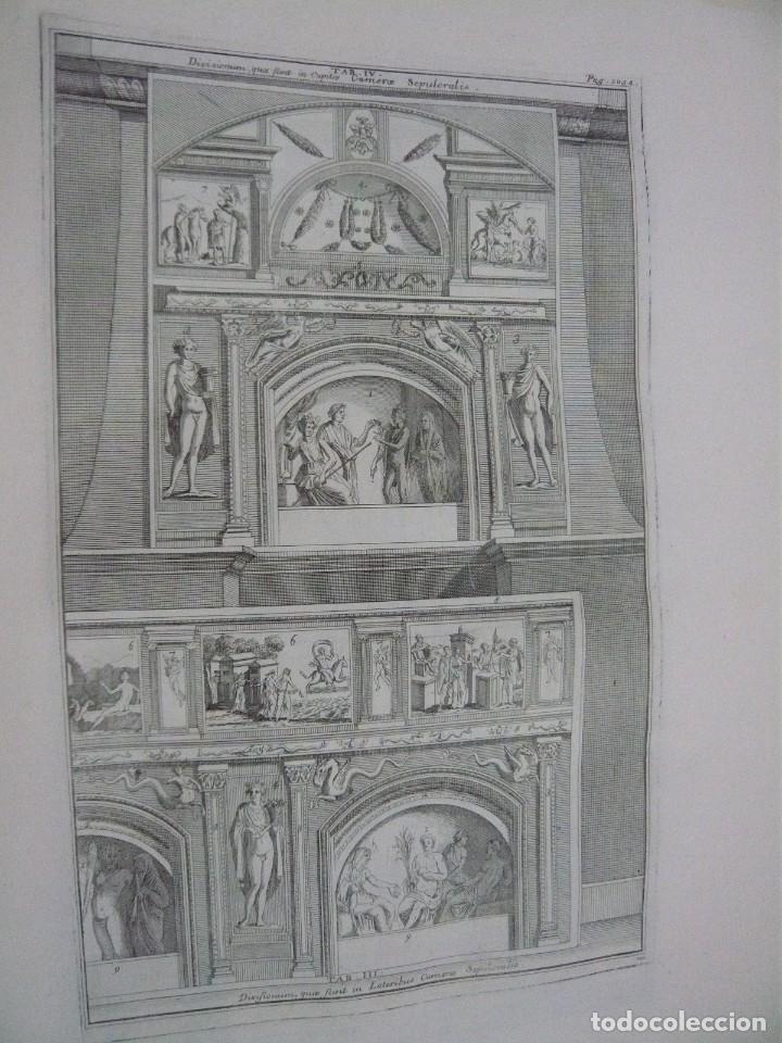 Arte: GRABADO INTERIOR C&Aacute;MARA SEPULCRAL ROMANA - Foto 1