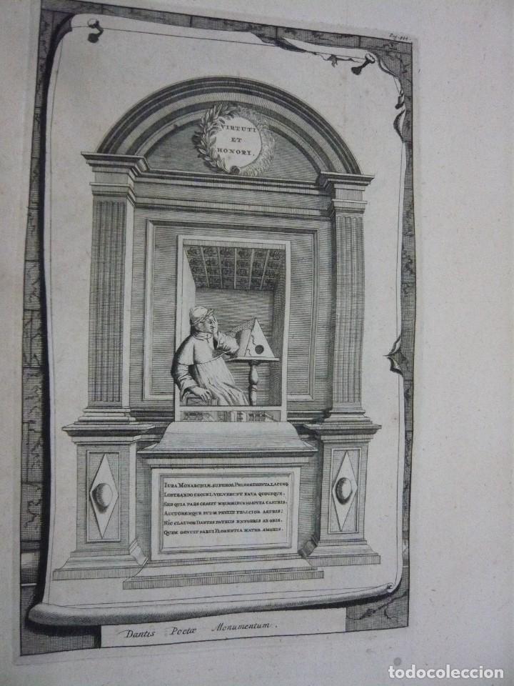 Arte: GRABADO DANTIS POETAE MONUMENTUM - Foto 1