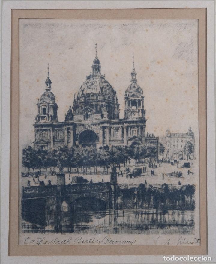 Arte: Fotograbado Catedral de Berlin - Foto 1