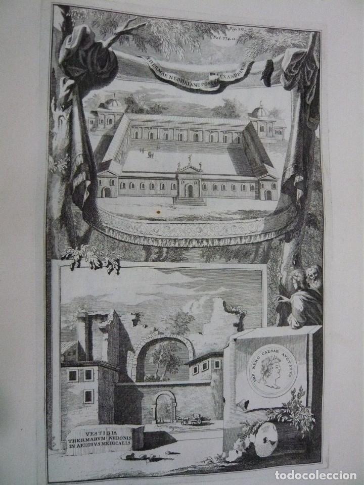 Arte: GRABADO ANTIGUO ROMANO TERMAS DE NERON - Foto 1